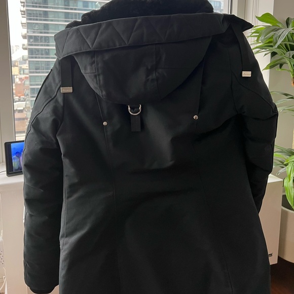 Moose Knuckle Parka - Style: Sterling Size Small in Navy Blue. - Picture 2 of 4